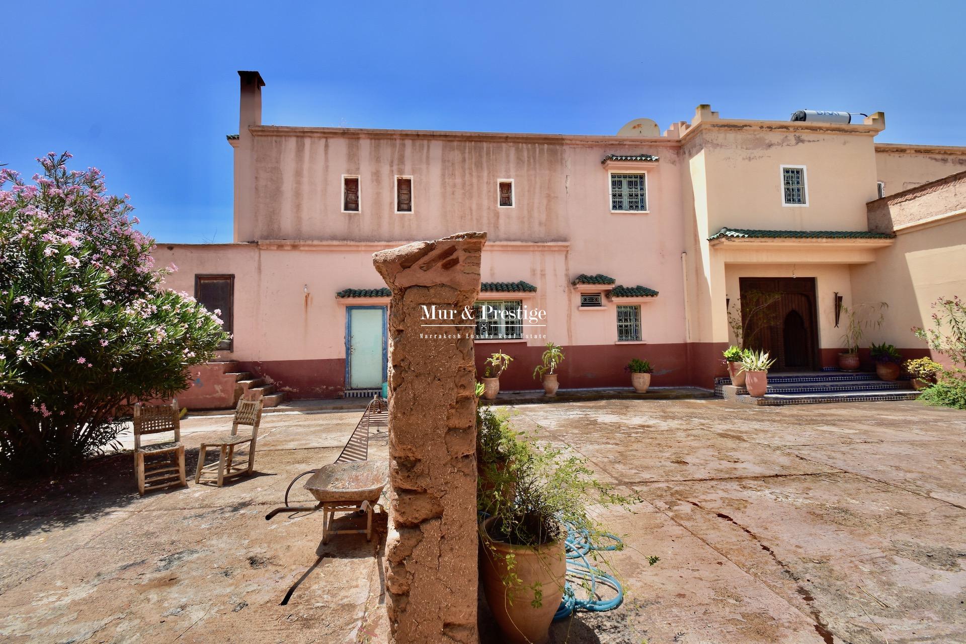 Maison coup de cœur des années 60 à vendre à Marrakech