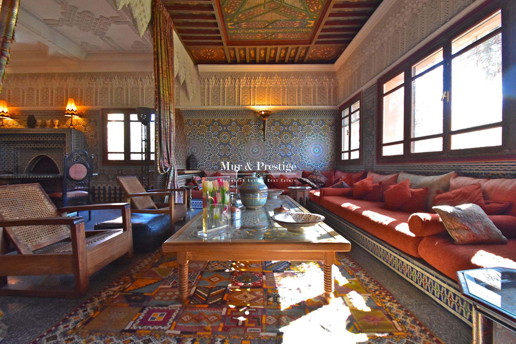 Villa marocaine a vendre dans la Palmeraie